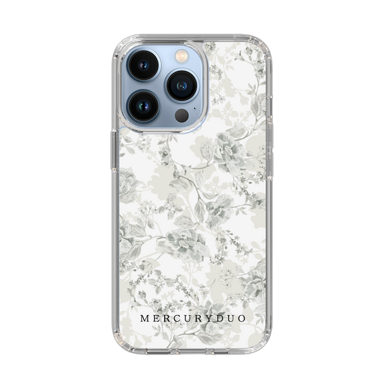 Slim Protection Case［ MERCURYDUO - NuanceFlower - White ］