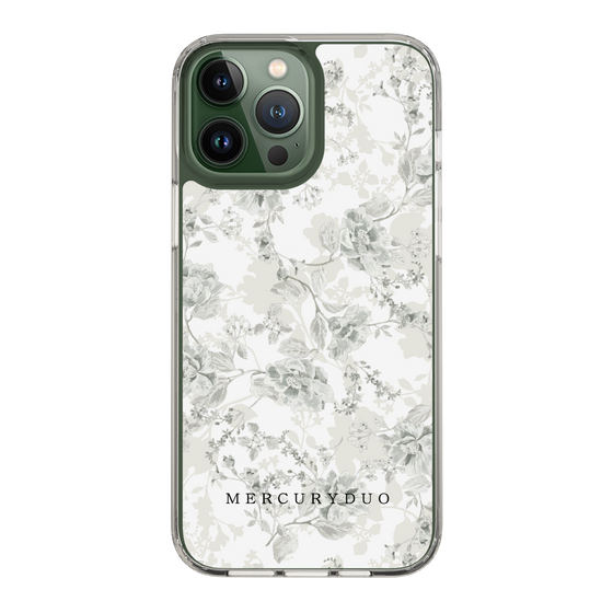 Slim Protection Case［ MERCURYDUO - NuanceFlower - White ］