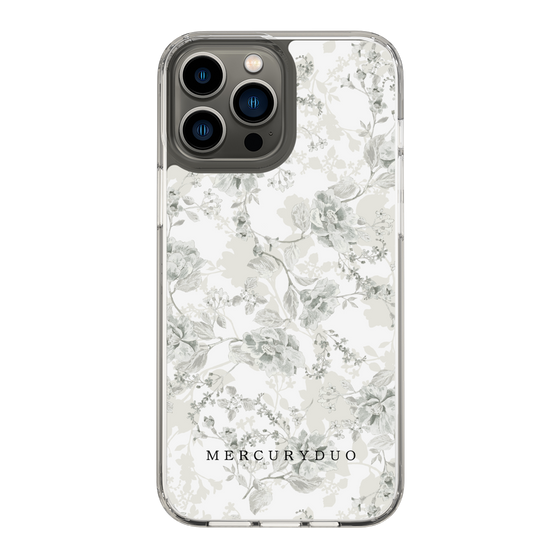 Slim Protection Case［ MERCURYDUO - NuanceFlower - White ］