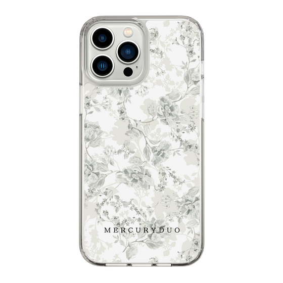 Slim Protection Case［ MERCURYDUO - NuanceFlower - White ］