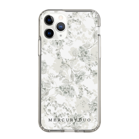 Slim Protection Case［ MERCURYDUO - NuanceFlower - White ］