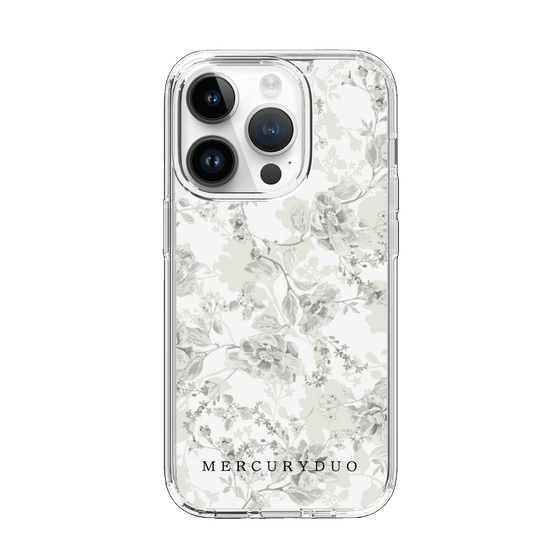 Slim Protection Case［ MERCURYDUO - NuanceFlower - White ］
