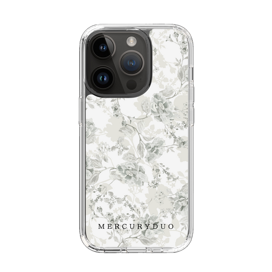 Slim Protection Case［ MERCURYDUO - NuanceFlower - White ］