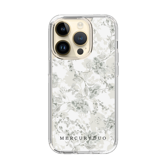 Slim Protection Case［ MERCURYDUO - NuanceFlower - White ］