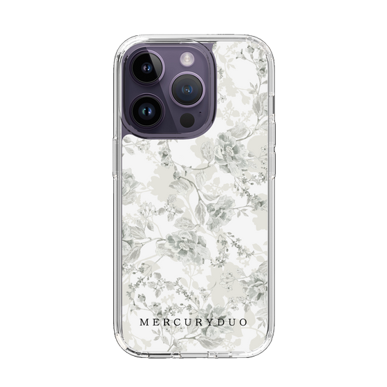 Slim Protection Case［ MERCURYDUO - NuanceFlower - White ］