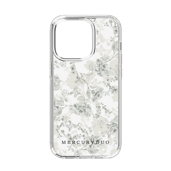 Slim Protection Case［ MERCURYDUO - NuanceFlower - White ］