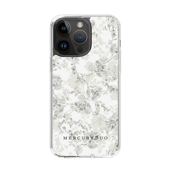 Slim Protection Case［ MERCURYDUO - NuanceFlower - White ］