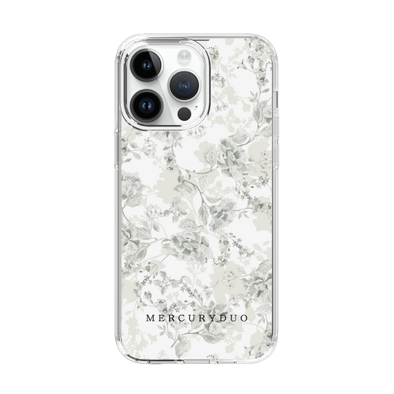 Slim Protection Case［ MERCURYDUO - NuanceFlower - White ］