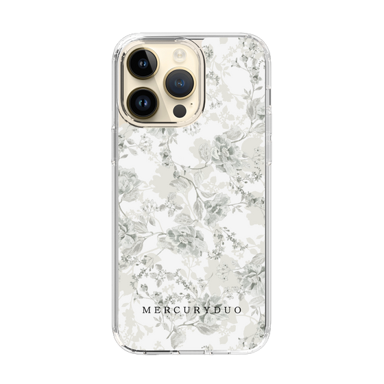Slim Protection Case［ MERCURYDUO - NuanceFlower - White ］