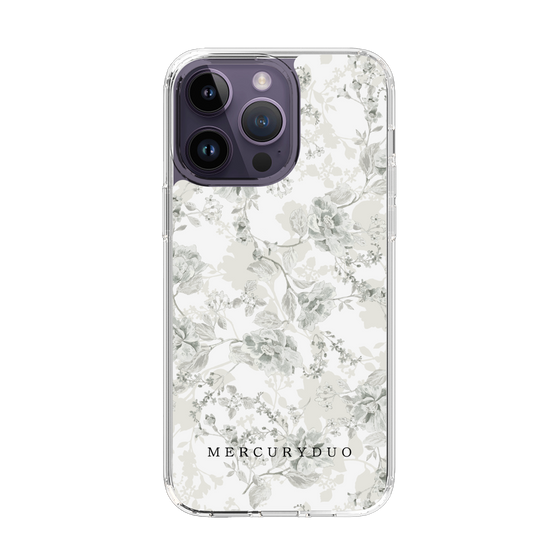 Slim Protection Case［ MERCURYDUO - NuanceFlower - White ］