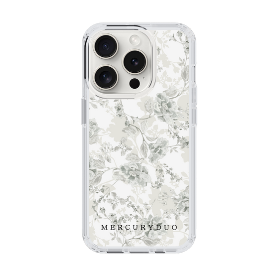 Slim Protection Case［ MERCURYDUO - NuanceFlower - White ］