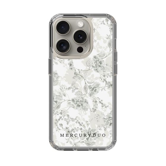 Slim Protection Case［ MERCURYDUO - NuanceFlower - White ］
