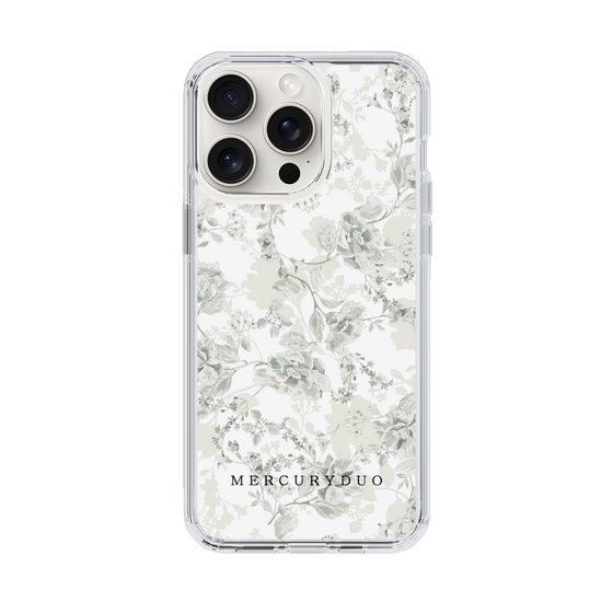 Slim Protection Case［ MERCURYDUO - NuanceFlower - White ］
