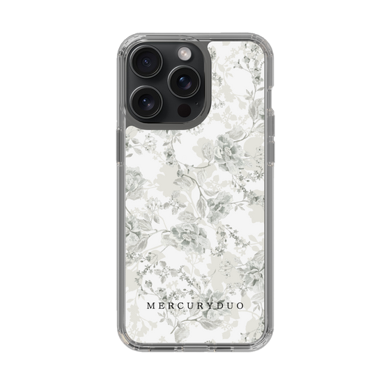 Slim Protection Case［ MERCURYDUO - NuanceFlower - White ］
