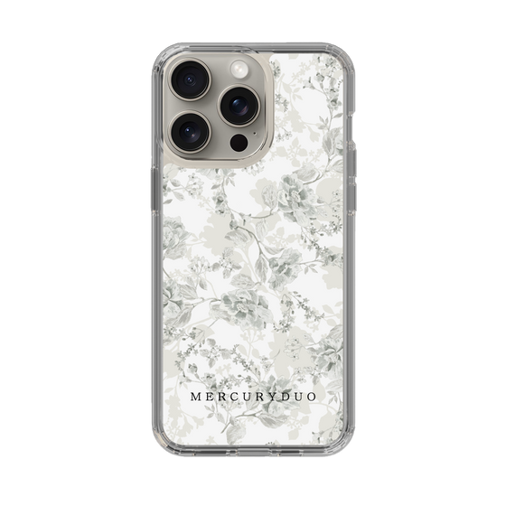 Slim Protection Case［ MERCURYDUO - NuanceFlower - White ］