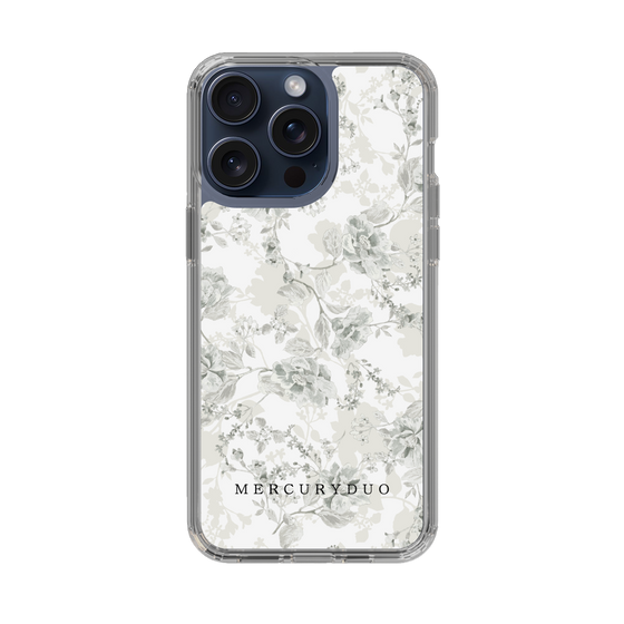 Slim Protection Case［ MERCURYDUO - NuanceFlower - White ］