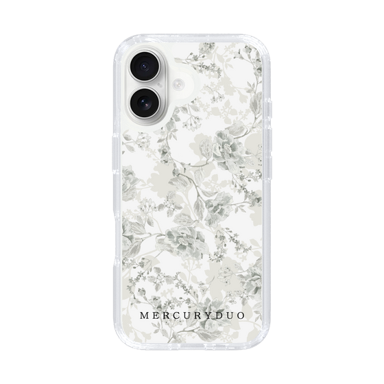 Slim Protection Case［ MERCURYDUO - NuanceFlower - White ］