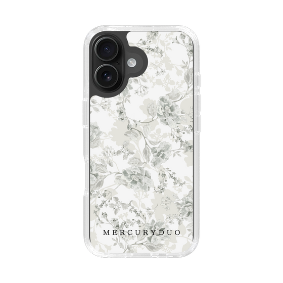 Slim Protection Case［ MERCURYDUO - NuanceFlower - White ］