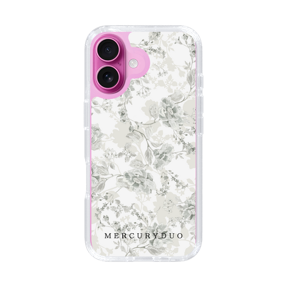 Slim Protection Case［ MERCURYDUO - NuanceFlower - White ］
