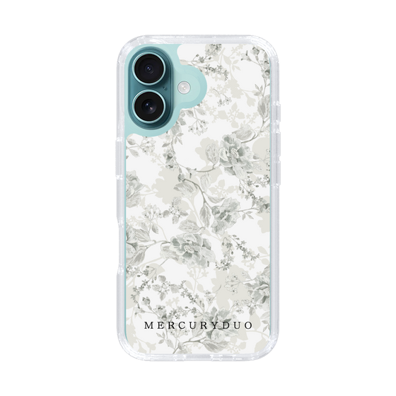 Slim Protection Case［ MERCURYDUO - NuanceFlower - White ］