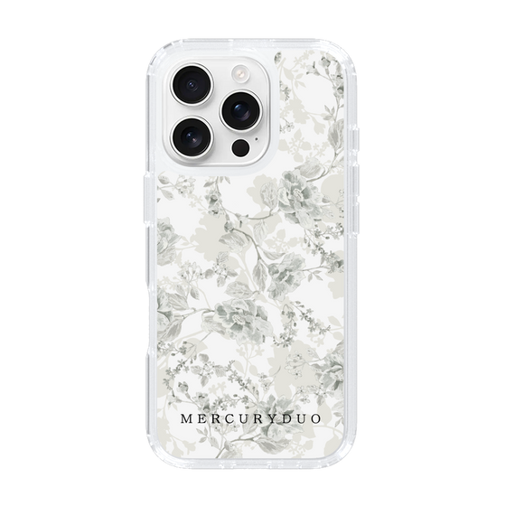 Slim Protection Case［ MERCURYDUO - NuanceFlower - White ］