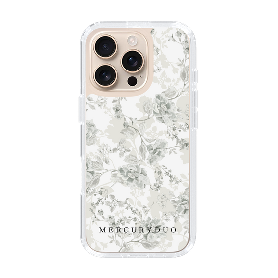 Slim Protection Case［ MERCURYDUO - NuanceFlower - White ］