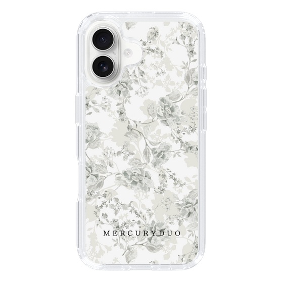 Slim Protection Case［ MERCURYDUO - NuanceFlower - White ］