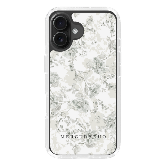Slim Protection Case［ MERCURYDUO - NuanceFlower - White ］