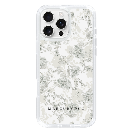 Slim Protection Case［ MERCURYDUO - NuanceFlower - White ］