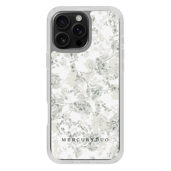 Slim Protection Case［ MERCURYDUO - NuanceFlower - White ］