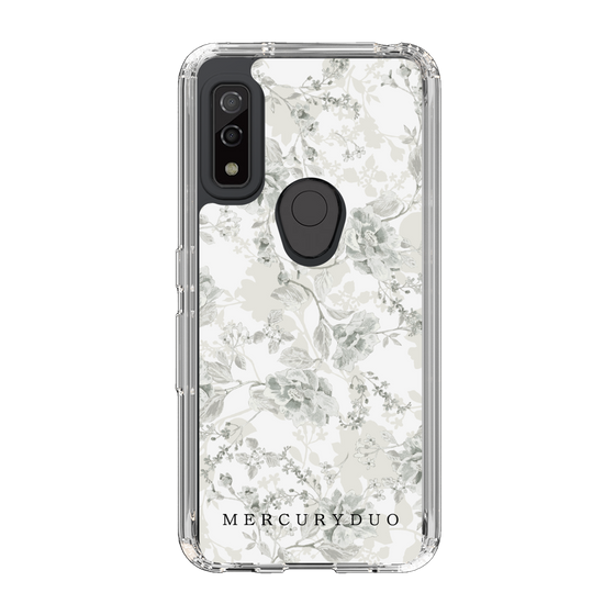 Slim Protection Case［ MERCURYDUO - NuanceFlower - White ］