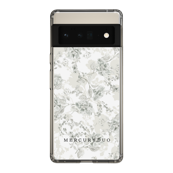 Slim Protection Case［ MERCURYDUO - NuanceFlower - White ］