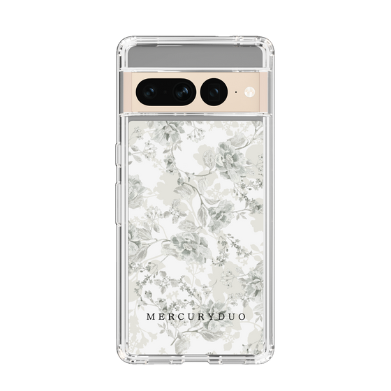 Slim Protection Case［ MERCURYDUO - NuanceFlower - White ］