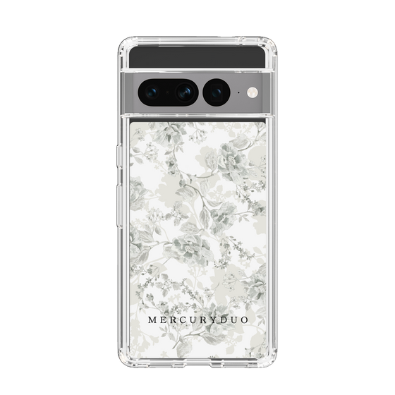 Slim Protection Case［ MERCURYDUO - NuanceFlower - White ］
