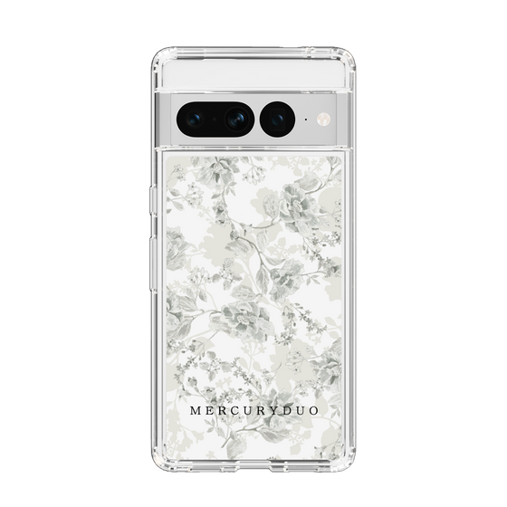 Slim Protection Case［ MERCURYDUO - NuanceFlower - White ］
