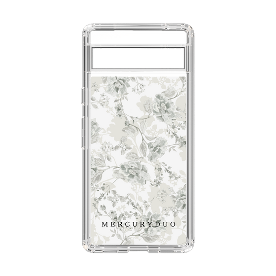 Slim Protection Case［ MERCURYDUO - NuanceFlower - White ］