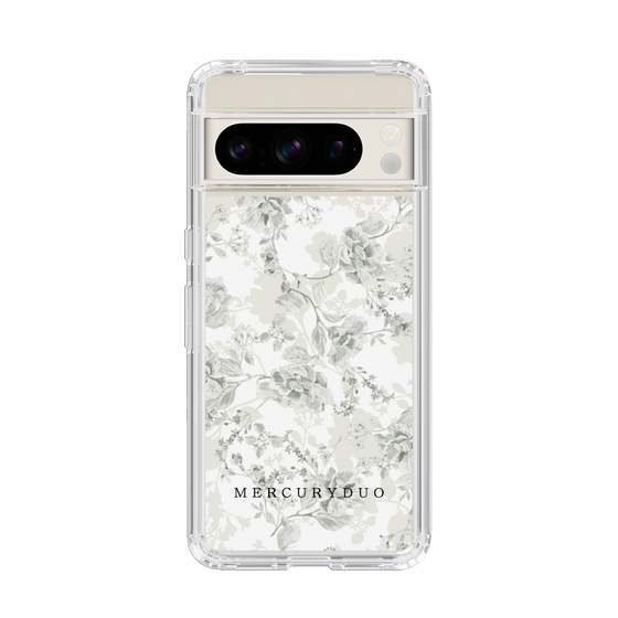 Slim Protection Case［ MERCURYDUO - NuanceFlower - White ］
