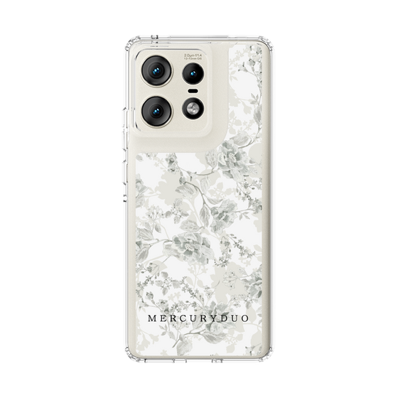 Slim Protection Case［ MERCURYDUO - NuanceFlower - White ］