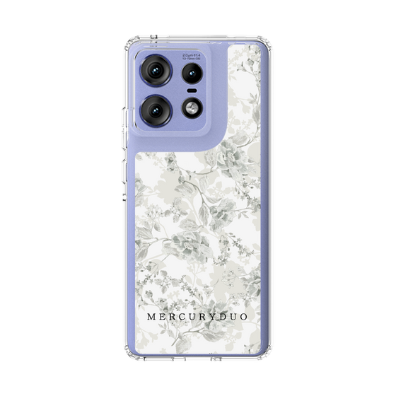 Slim Protection Case［ MERCURYDUO - NuanceFlower - White ］
