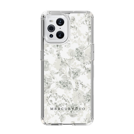 Slim Protection Case［ MERCURYDUO - NuanceFlower - White ］