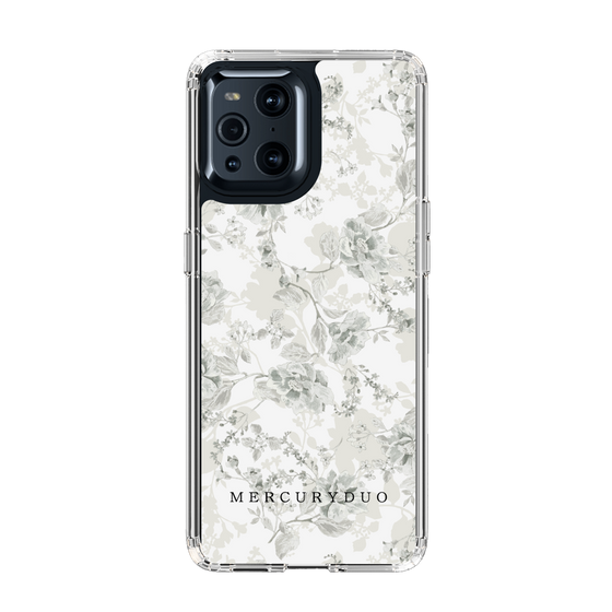 Slim Protection Case［ MERCURYDUO - NuanceFlower - White ］