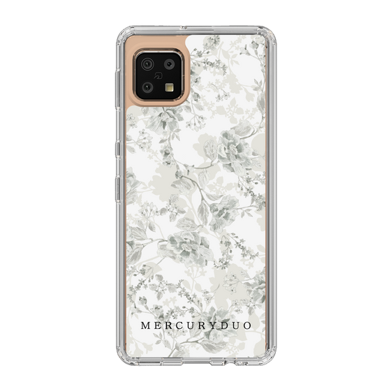 Slim Protection Case［ MERCURYDUO - NuanceFlower - White ］