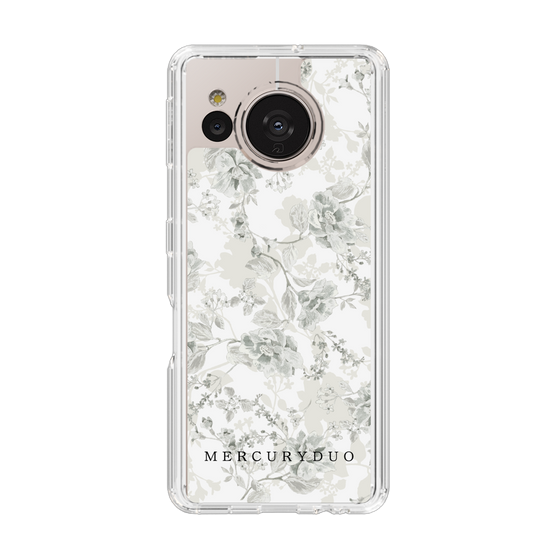 Slim Protection Case［ MERCURYDUO - NuanceFlower - White ］
