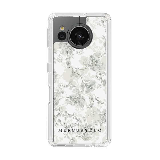 Slim Protection Case［ MERCURYDUO - NuanceFlower - White ］