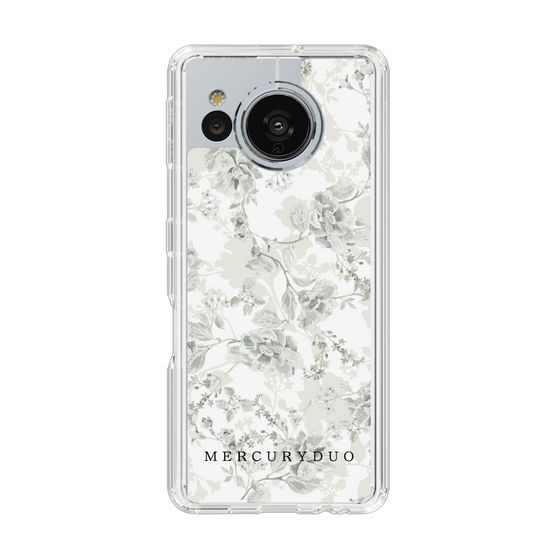 Slim Protection Case［ MERCURYDUO - NuanceFlower - White ］