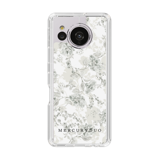 Slim Protection Case［ MERCURYDUO - NuanceFlower - White ］