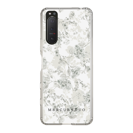 Slim Protection Case［ MERCURYDUO - NuanceFlower - White ］