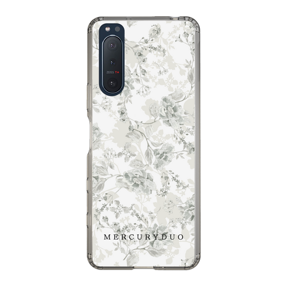 Slim Protection Case［ MERCURYDUO - NuanceFlower - White ］
