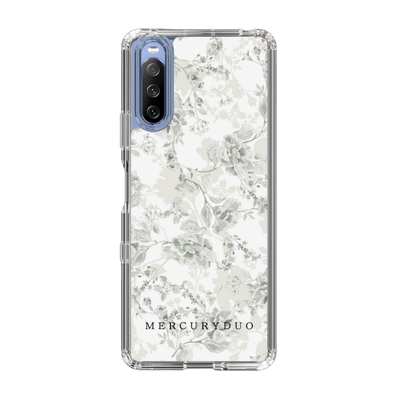 Slim Protection Case［ MERCURYDUO - NuanceFlower - White ］