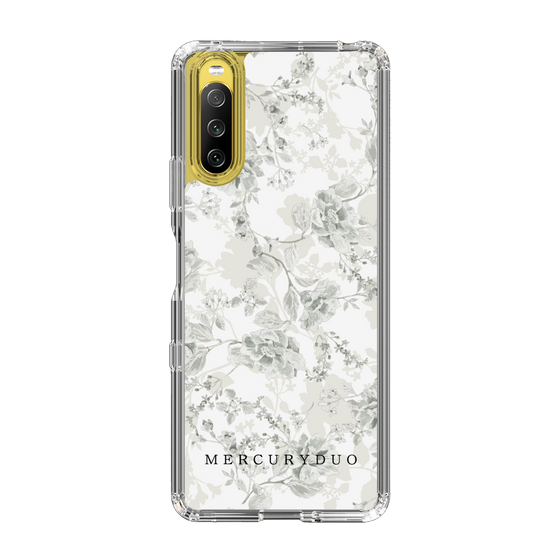 Slim Protection Case［ MERCURYDUO - NuanceFlower - White ］